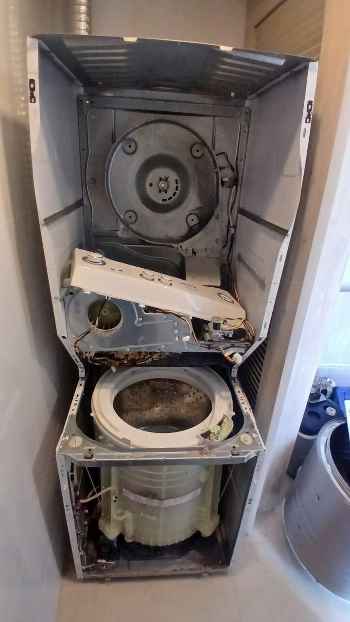 Lavadora antes de la reparación